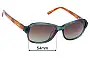 Sunglass Fix Replacement Lenses for Oroton  Adelyn - 54mm Wide 