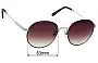 Sunglass Fix Replacement Lenses for Oscar Wylee Kato - 53mm Wide 