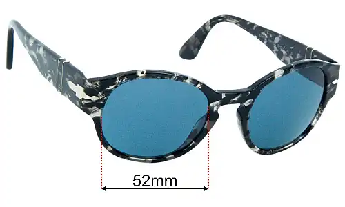 Persol 3230-S Replacement Lenses 52mm wide 