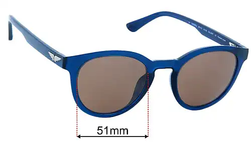 Police Ocean 2 SPLF16 Replacement Lenses 51mm wide 