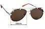 Sunglass Fix Replacement Lenses for Poppy Lissiman Starman - 60mm Wide 