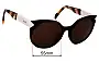 Sunglass Fix Replacement Lenses for Prada SPR11TS - 55mm Wide 