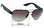 Sunglass Fix Verres de Remplacement pour Prada SPS55Y - 64mm Wide 
