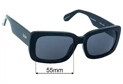 Quay Yada Yada Replacement Lenses 55mm wide 