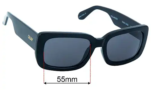 Quay Yada Yada Replacement Lenses 55mm wide 