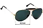 Sunglass Fix Ersatzgläser für Ray-Ban RB3138 Shooter - 62mm Wide 
