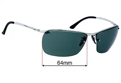 Ray-Ban RB3544 Replacement Lenses 64mm wide 