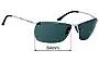 Sunglass Fix Replacement Lenses for Ray-Ban RB3544 - 64mm Wide 