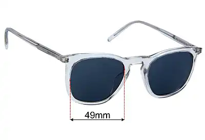 Saint Laurent  SL 623 Replacement Lenses 49mm wide 