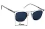 Sunglass Fix Replacement Lenses for Saint Laurent  SL 623 - 49mm Wide 