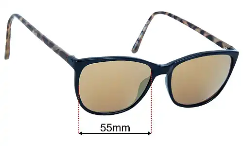 Specsavers Carnation Replacement Lenses 55mm wide 