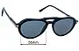 Sunglass Fix Lentes de Repuesto para Tom Ford TF5760-B - 55mm Wide 