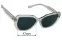 Sunglass Fix Replacement Lenses for Tory Burch TY7194F - 57mm Wide 