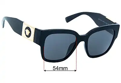 Versace MOD 4437-U Replacement Lenses 54mm wide 