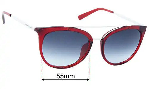 Armani Exchange AX 4068SF Replacement Lenses 55mm wide 