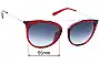 Sunglass Fix Replacement Lenses for Armani Exchange AX 4068SF - 55mm Wide 