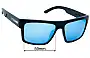 Sunglass Fix Replacement Lenses for Carve Volley XL - 59mm Wide 