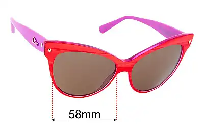 Christian Dior DiorMohotani Replacement Lenses 58mm wide 