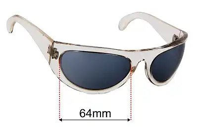 Cutler and Gross of London 0276 Replacement Lenses 64mm wide 