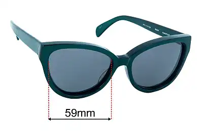 Cutler and Gross of London 0268 Replacement Lenses 59mm wide 