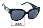 Sunglass Fix Lentes de Repuesto para Dolce & Gabbana DG6118 - 56mm Wide 