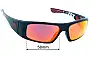 Sunglass Fix Replacement Lenses for Fox Racing The Condition - 58mm Wide 