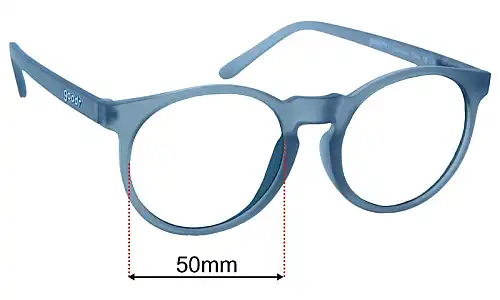 Goodr They Were Out of Black Replacement Lenses 50mm wide 