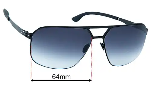 IC! Berlin Henry Replacement Lenses 64mm wide 