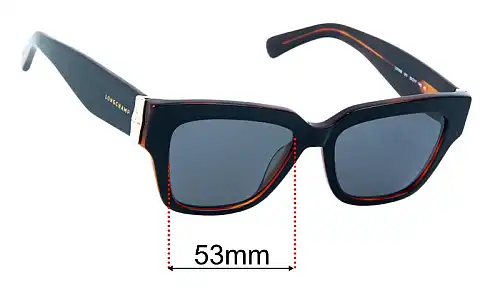 Longchamp LO745S Replacement Lenses 53mm wide 