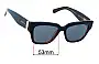 Sunglass Fix Ersatzgläser für Longchamp LO745S - 53mm Wide 
