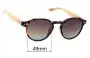 Sunglass Fix Lentes de Repuesto para Moana Road Rocca - 49mm Wide 