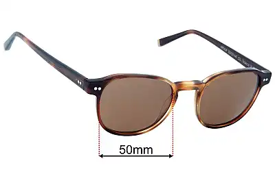 Moscot Arthur Replacement Lenses 50mm wide 