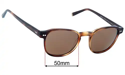 Moscot Arthur Replacement Lenses 50mm wide 