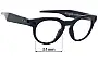 Sunglass Fix Replacement Lenses for Oakley Meta HSTN - 51mm Wide 