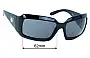 Sunglass Fix Replacement Lenses for Polaroid P808 - 62mm Wide 