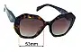 Sunglass Fix Replacement Lenses for Prada SPR16W-F - 53mm Wide 