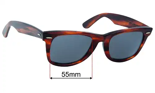 Ray-Ban B&L Wayfarer Lentes de Repuesto 50mm wide 