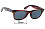 Sunglass Fix Lentes de Repuesto para Ray-Ban B&L Wayfarer - 50mm Wide 