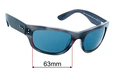 Ray-Ban RB2289 Mega Balorama Replacement Lenses 63mm wide 