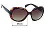 Sunglass Fix Lentes de Repuesto para Ray-Ban RB4208  - 55mm Wide 