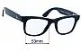 Sunglass Fix Lentes de Repuesto para Ray-Ban RW4012 Meta Wayfarer (Gen 2) - 53mm Wide 