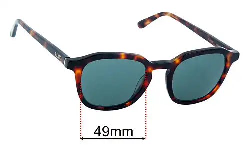Sunglass Fix Replacement Lenses for Rixx Tribeca - 49mm Wide Rixx Tribeca Replacement Lenses 49mm wide
