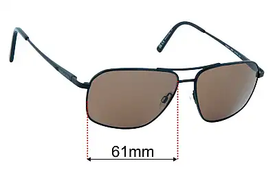 Serengeti Stanton Replacement Lenses 61mm wide 