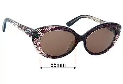 Valentino V610S Lentes de Repuesto 55mm wide 