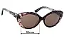 Sunglass Fix Replacement Lenses for Valentino V610S - 55mm Wide 