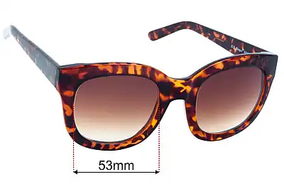 AJ Morgan 62066 Verres de Remplacement 53mm wide 
