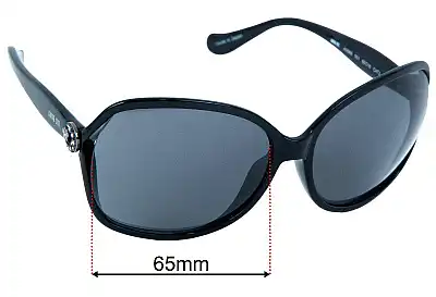 Anna Sui AS869 Replacement Lenses 65mm wide 