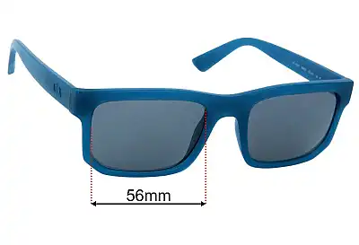 Armani Exchange AX 4165S Ersatzgläser 56mm wide 