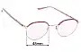 Bailey Nelson  Adler Half Windsor Replacement Lenses 48mm wide 