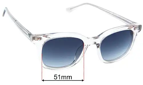 Bailey Nelson  Harvey L Replacement Lenses 51mm wide 